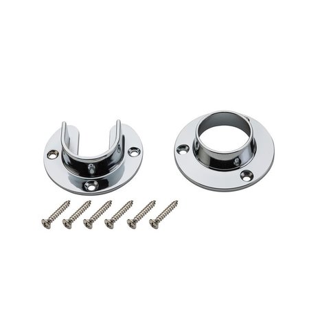 NATIONAL HARDWARE Closet Flange Set Chrom S822-080